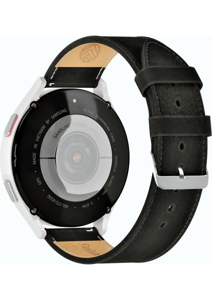 Samsung Watch 22mm Siyah Deri Kordon Watch 3 Gear S 3 Classic Frontier 45 mm 46 mm Uyumlu Hakiki Deri Saat Kordonu Deri Kayış fiyatları