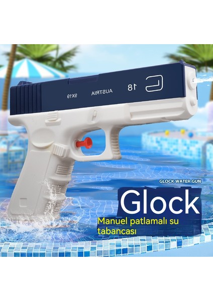 Yeni Çocuk Kılavuzu Glock Su Tabancası Oyuncak Patlama Çocuk Yaz Plaj Mini Su Tabancası (Yurt Dışından)