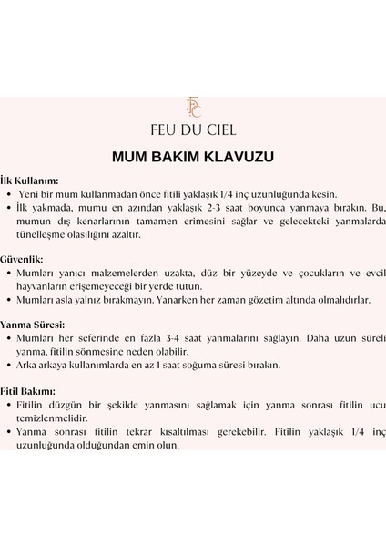 FEU DU CIEL Kök Çakra Sedir ( Ağaç ) Kokulu Mum 85 gr