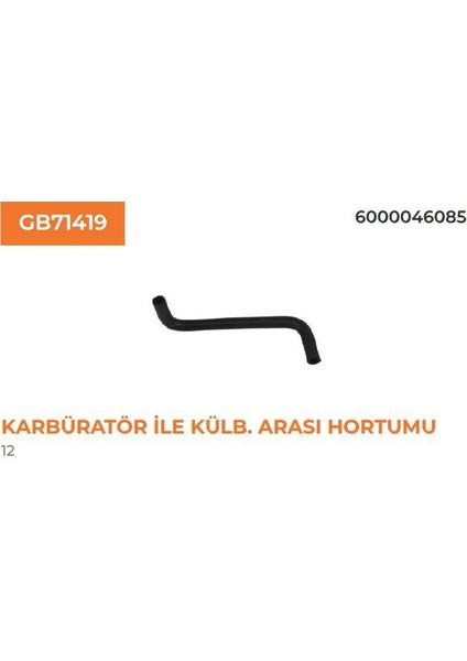R12 Karburator ile Kulb. Arası 6000046085