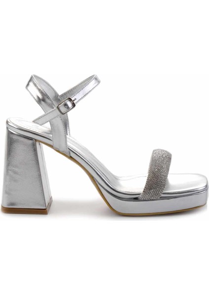 Metalik Lame Kadın Abiye Ayakkabı K05215164309