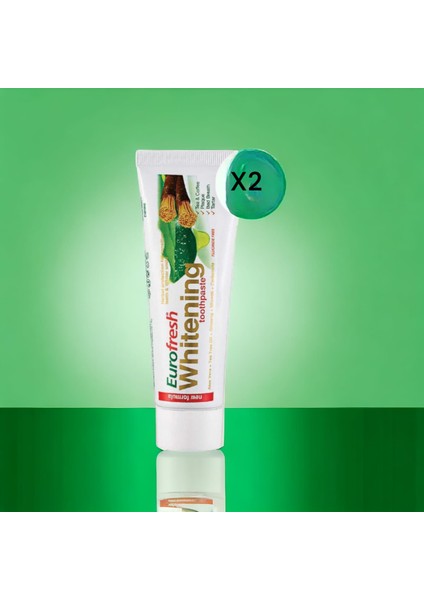 Eurofresh T. Whitening Misvak Diş Macunu 50 gr x 2