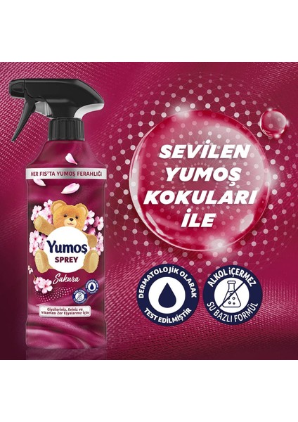 Sprey Yıkanması Zor Eşyalar Için Giysi Spreyi Sakura 450 ml x 2 Adet
