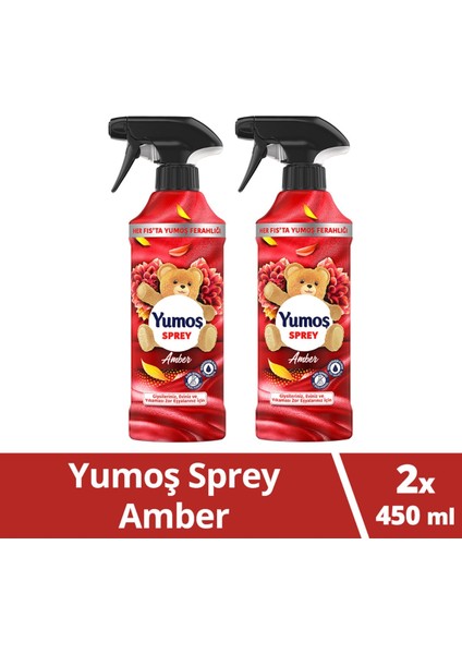 Sprey Yıkanması Zor Eşyalar Için Giysi Spreyi Amber 450 ml 2 Adet