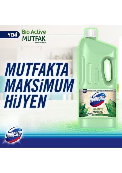 Bio Active Çamaşır Suyu MUTFAK1850 ml x2