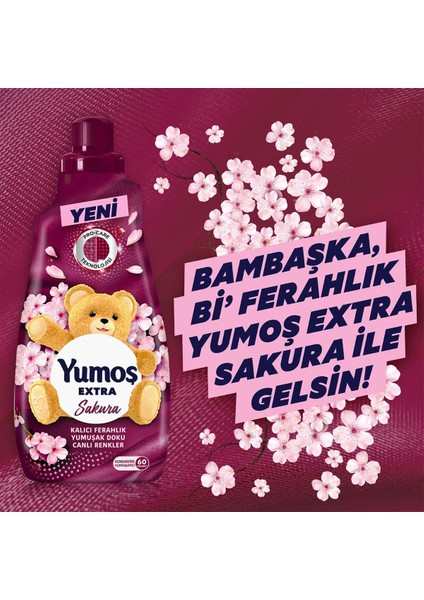 Sprey Sakura 450 ml x2 + Yumoş Extra Çamaşır Yumuşatıcı Sakura 1440 ml x2