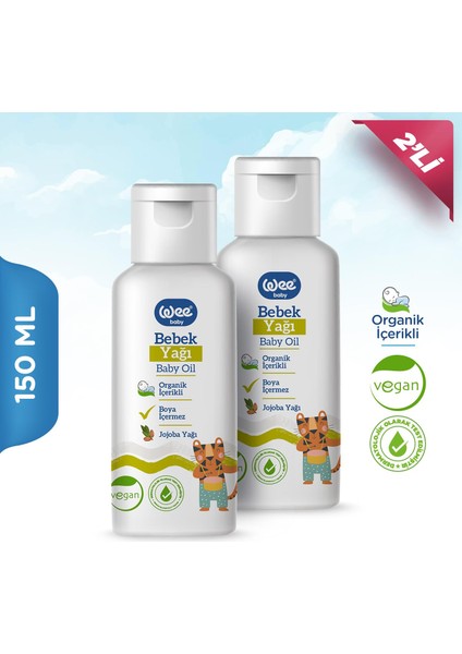 Organik Bebek Yağı 150 ml (2 Adet)