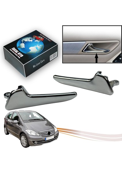 Mercedes A W169 2004-2012 Için Sağ & Sol Iç Kapı Kolu 1697600308