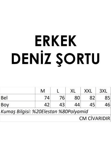 Erkek Deniz Havuz Şortu Eldan S282 Saks