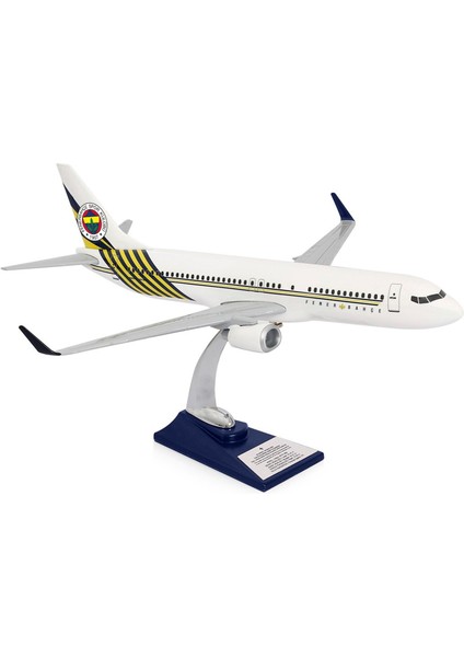 Boeing 737-800 1/100 Ölçek Fenerbahçe Lisanslı Beyaz Tasarım Maket Uçak (UCK0196)