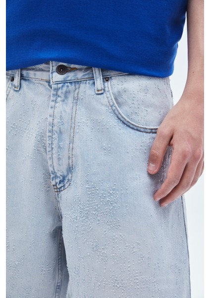 Lazer Detaylı Bermuda Denim Şort modelleri