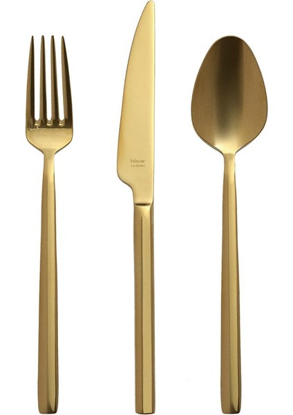Milano Titanyum Gold 18 Parça Çelik 6 Kişilik Çatal Kaşık Bıçak Seti fiyatları