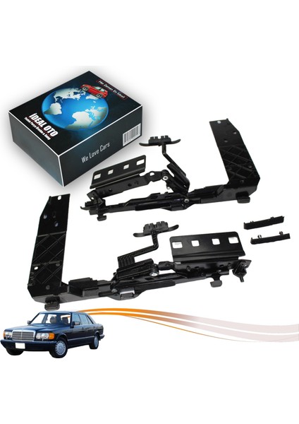 Mercedes S W126 Sedan/4 Kapı (1979-1991) Için Sunroof Ayağı Tamir Seti