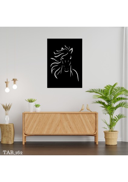 At Görselli Duvar Tablo