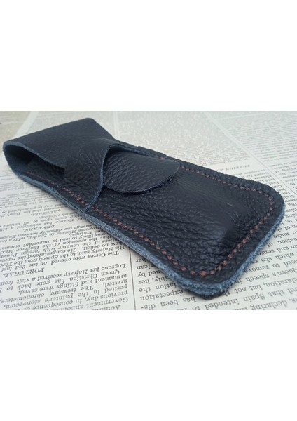 Hakiki Deri El Emeği Özel Kalemleriniz Için Kalemlik Kalem Kutu 27 cm 6 cm 19NC