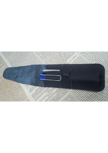 Hakiki Deri El Emeği Özel Kalemleriniz Için Kalemlik Kalem Kutu 27 cm 6 cm 19NC fırsatları