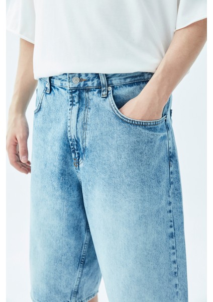 Bermuda Denim Şort