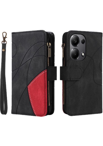 Xiaomi Poco M6 Pro 4g Fermuar Cüzdan Tarzı ile Dokuz Kart Yuvaları (Yurt Dışından)