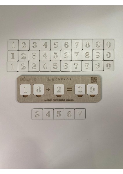 Ahşap Bölme Işlemi Bölmeyi Öğreniyorum Puzzle