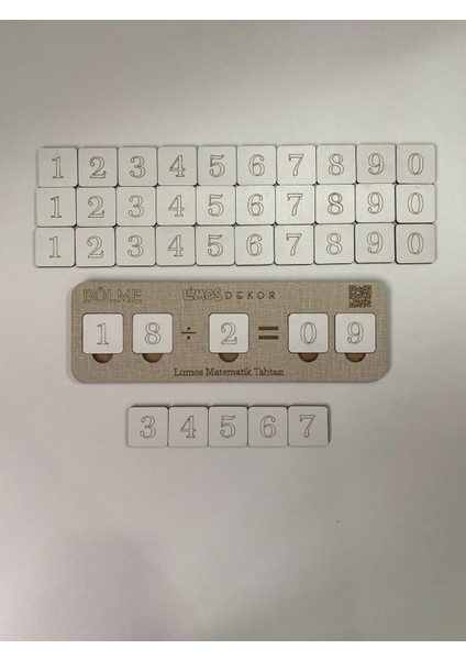 Ahşap Bölme Işlemi Bölmeyi Öğreniyorum Puzzle