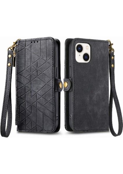 IPhone 15 Için Flip Case Artı Basit Iş Cüzdan Darbeye Kapak Çevirin (Yurt Dışından)