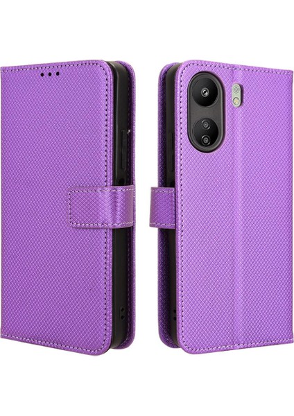 Xiaomi Poco C65 4g Kart Tutucu Kapak Manyetik Cüzdan Kickstand (Yurt Dışından)