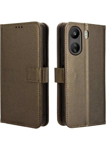 Xiaomi Poco C65 4g Kart Tutucu Kapak Manyetik Cüzdan Kickstand (Yurt Dışından)