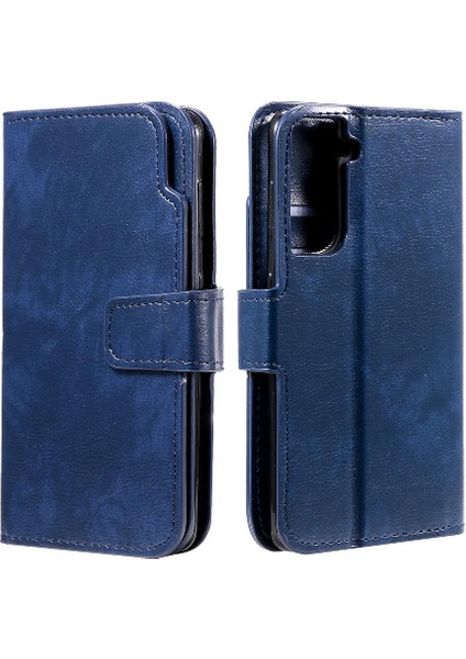 Samsung Galaxy S21 Kickstand Manyetik 9 Kart Yuvaları Pu Deri Kılıf (Yurt Dışından)