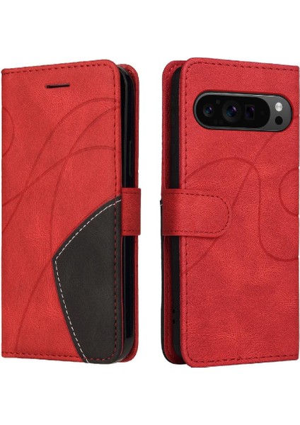 Google Piksel 9 Pro 5g Için Flip Case Pu Deri Flip Folio Kılıf Kickstand (Yurt Dışından)