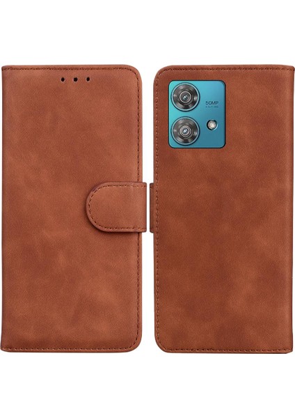 Motorola Kenar 40 Neo Standı Tutucu Kart Yuvası Premium Pu Için Flip Case (Yurt Dışından)