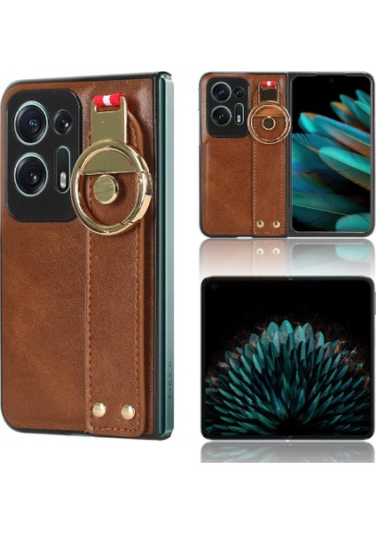 Oppo Için Kılıf N2 Bilek Kayışı Kolaylık Premium Pu Deri Bulmak (Yurt Dışından)