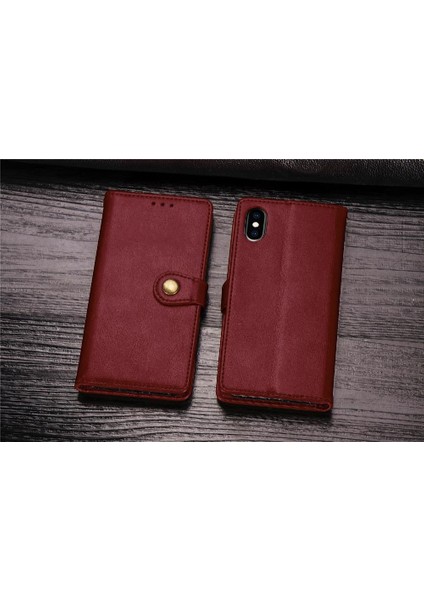 IPhone x Için Kılıf Zarif Iş Cüzdan Fonksiyonu Deri Kılıf Moda (Yurt Dışından)