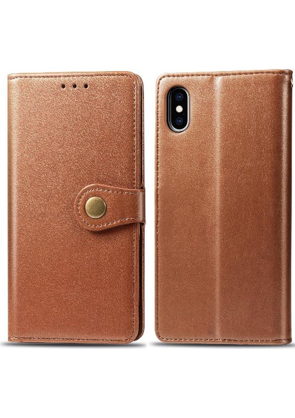 IPhone x Için Kılıf Zarif Iş Cüzdan Fonksiyonu Deri Kılıf Moda (Yurt Dışından)