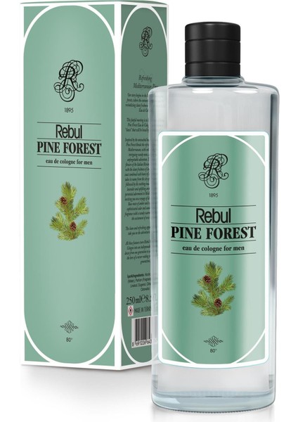 Pıne (Çam Ormanı) 250 ml Cam Şişe Kolonya 80°