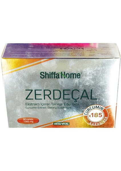 LISINYA214 Shiffa Home Zerdeçal Ekstraktı Yumuşak 1300 Mg x 30 Kapsül