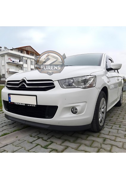 Citroen C Eleysee 2013-2023 Uyumlu H Lip Esnek Ön Lip 2 Parça Karlık Ön Ek Tampon Altı Dil