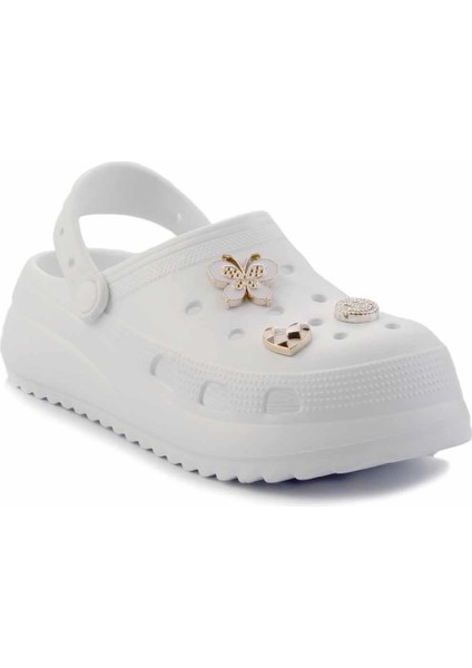 Beyaz Jel Kadın Terlik K04445042859 fiyatları