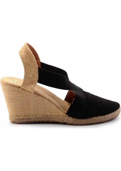 Siyah Triko Kadın Espadril K01874055782