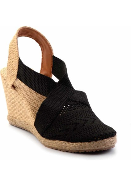 Siyah Triko Kadın Espadril K01874055782