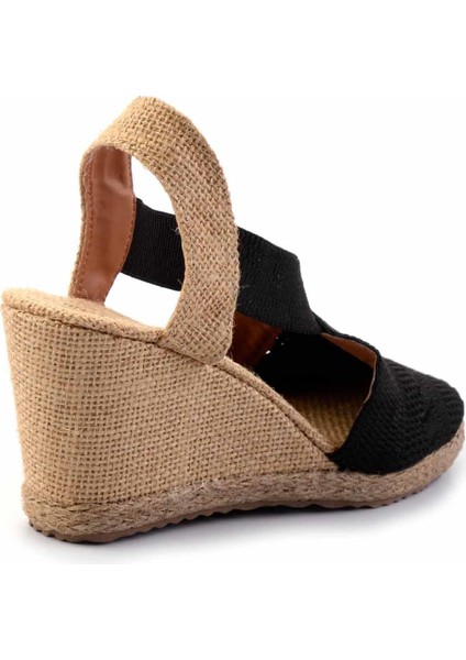 Siyah Triko Kadın Espadril K01874055782