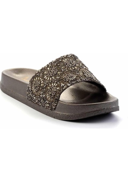 Platin Taşlı Kadın Terlik K04319430087 fiyatları