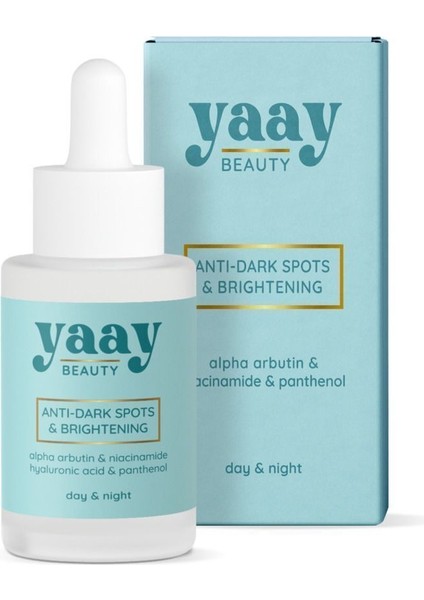 Yaay Beauty Anti Dark Spots & Brigtening Serum Siyah Nokta Engelleyici ve Aydınlatıcı 30 ml