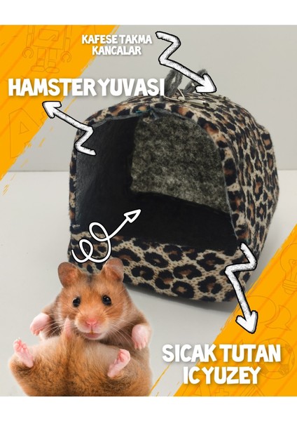 Gonzales Hamster Evi , Sıcak Peluş Hamster Yuvası