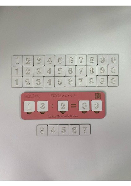 Ahşap Bölme Işlemi Bölmeyi Öğreniyorum Puzzle modelleri
