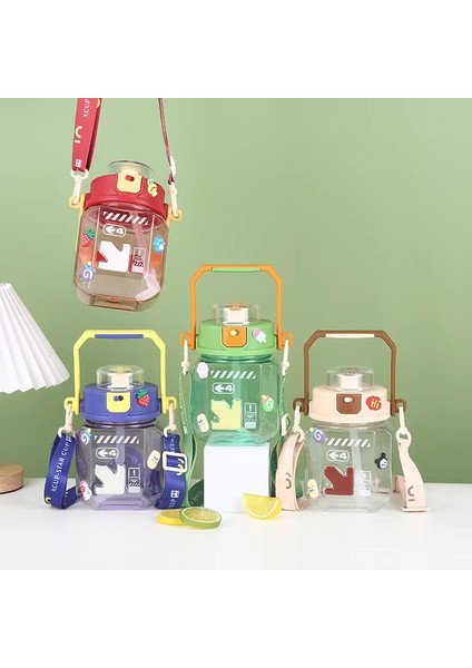 1000ML Büyük Kapasiteli Plastik Taşınabilir Su Şişesi Saman Bardağı (Yurt Dışından) fiyatları