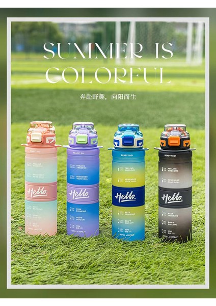 850ML Büyük Kapasiteli Plastik Taşınabilir Spor Su Şişesi Spor Pipetli Bardak (Yurt Dışından) fiyatları