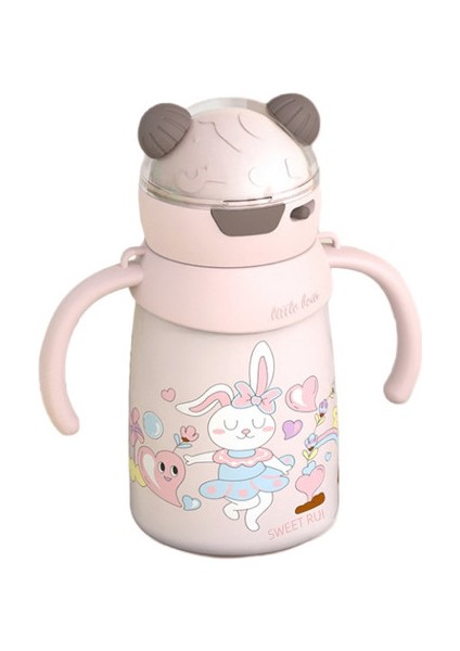 Paslanmaz Çelik Yalıtımlı Pipetli Su Şişesi 400ML (Yurt Dışından)