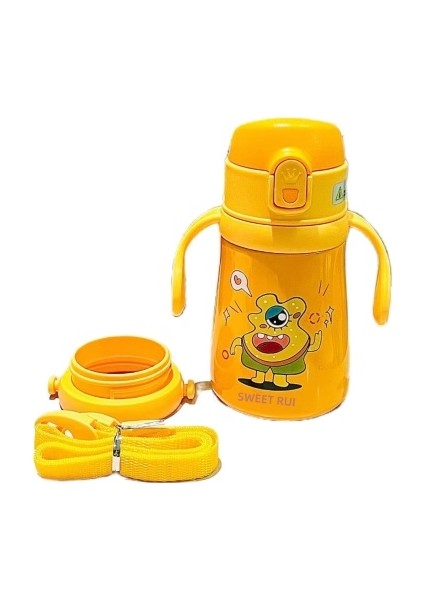 Paslanmaz Çelik Yalıtımlı Pipetli Su Şişesi 360M (Yurt Dışından)