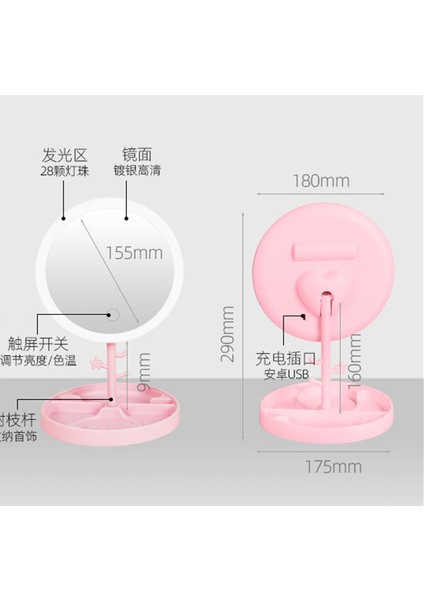 LED Aydınlatmalı Makyaj Aynası (Yurt Dışından) modelleri