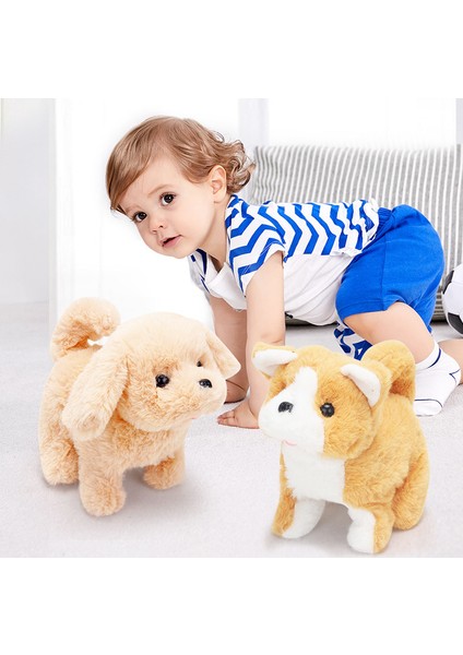 18CM Simüle Edilmiş Elektrikli Yürüyüş Peluş Oyuncak Teddy (Yurt Dışından) modelleri